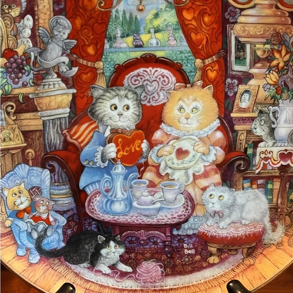 Holiday Cats Plate Collection by Franklin Mint, Limited Edition - Picture 6 of 11